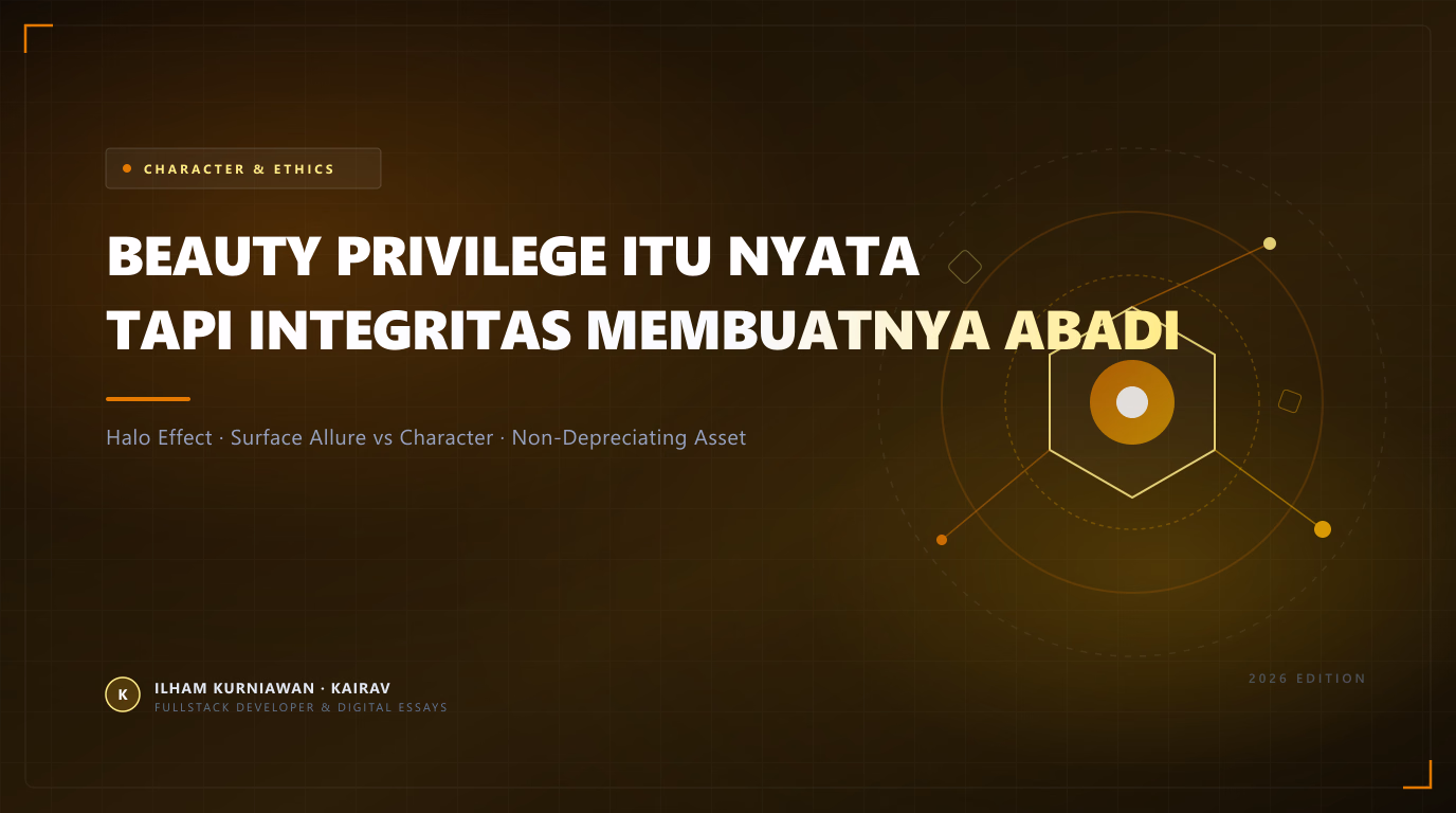 Beauty Privilege Itu Nyata, Namun Integritas yang Membuatnya Bernilai Abadi
