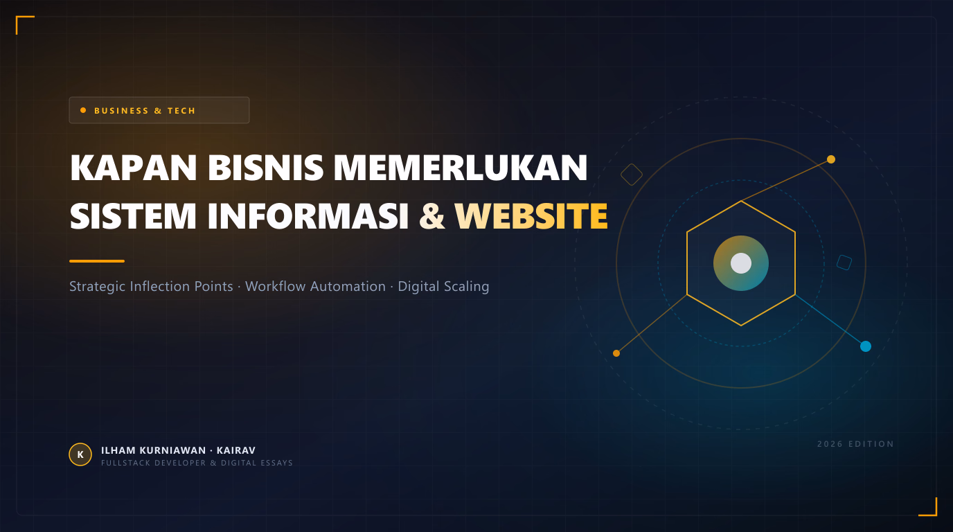 Kapan Bisnismu Mulai Memerlukan Sistem Informasi atau Website? Panduan Strategis Skala Usaha